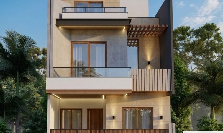 20×50 House Plan with Elevation | 1000 Sq Ft Home Design